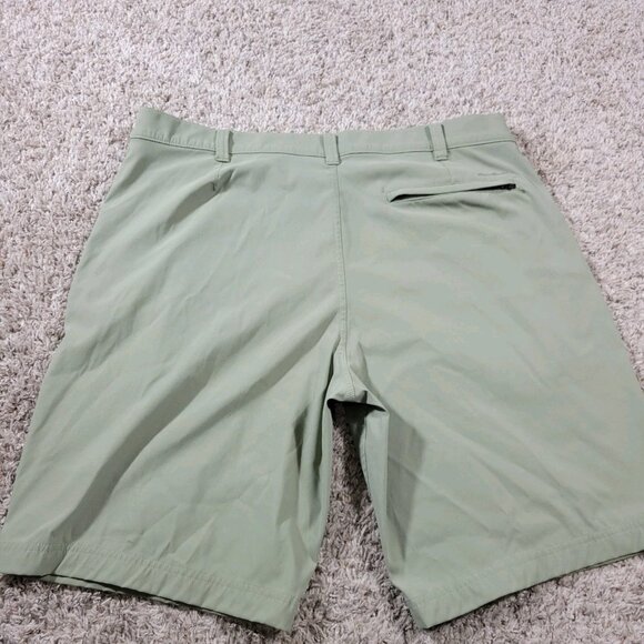 Eddie Bauer Shorts Mens 38 Green Chino Hiking Camp Stretch Outdoors - Picture 6 of 8